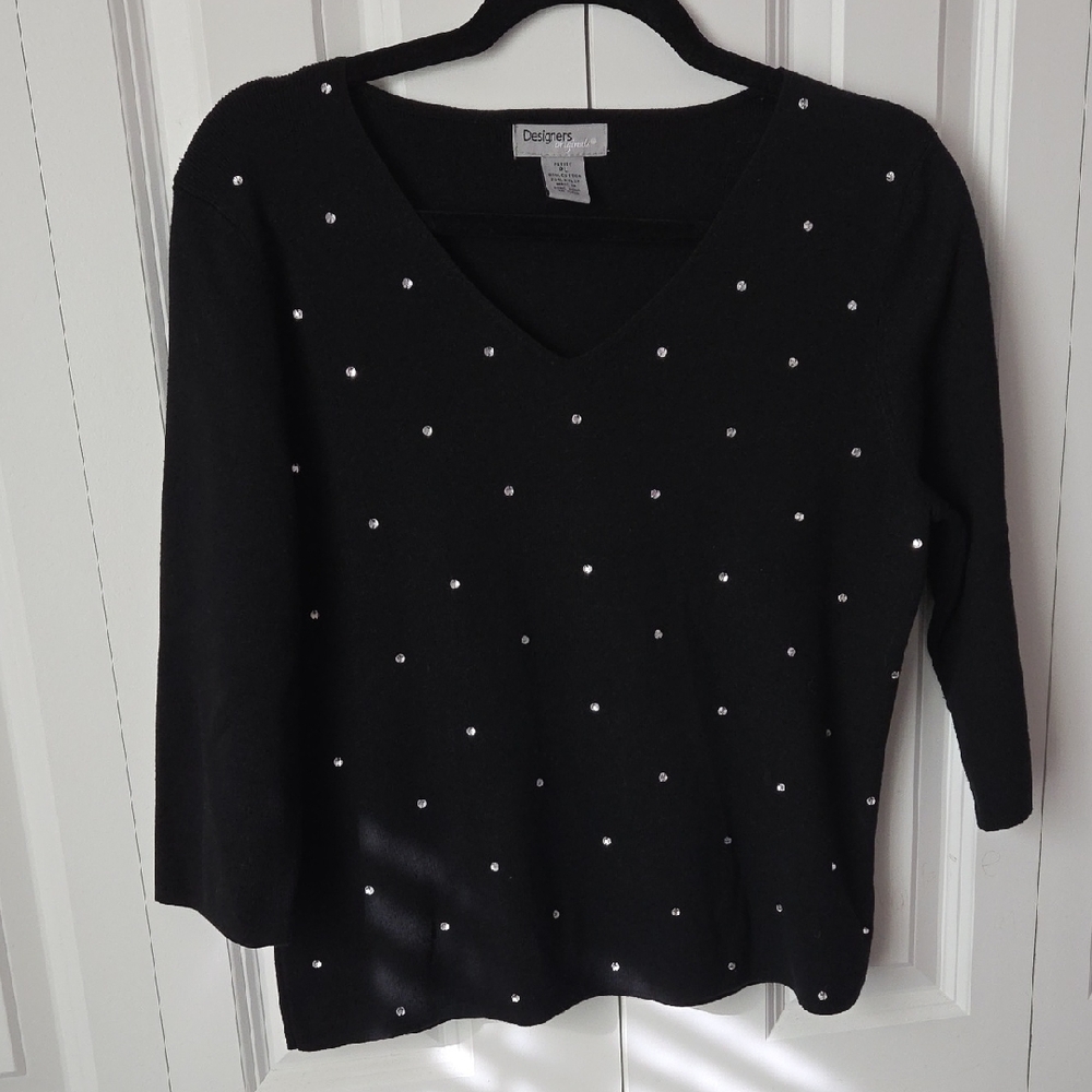 Designers Originals Black V-Neck Sweater